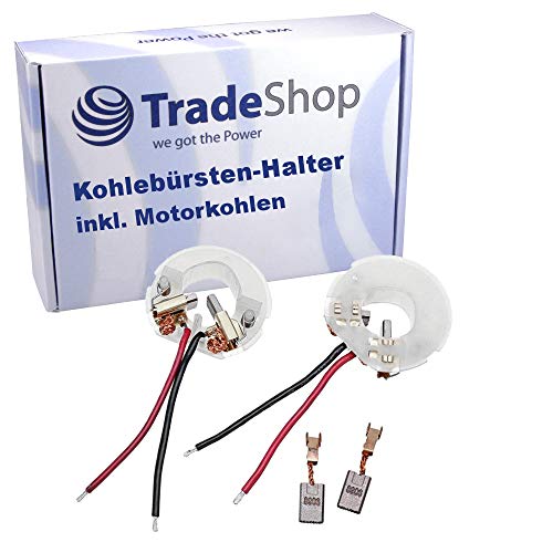 2x Kohlebürsten-Halter inkl. Motorkohlen für Hilti SF 14-A, SF14-A, SFC 14-A, SFC14-A, SFC 22-A, SFC22-A Akku-Schrauber - ersetzt 2042534 von Trade-Shop