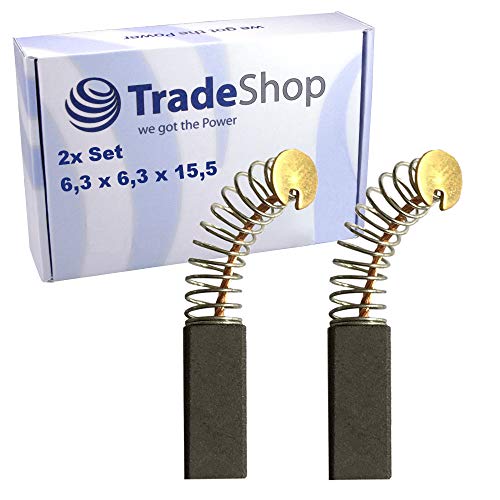 2x Kohlebürsten Motorkohlen für Bosch Heckenschere PHS 56 G 322196.1 PHS 66 G 0083023.7 0322123.2 0322153.2 0322153.7 0322163.2 0322163.7 322120.3 von Trade-Shop