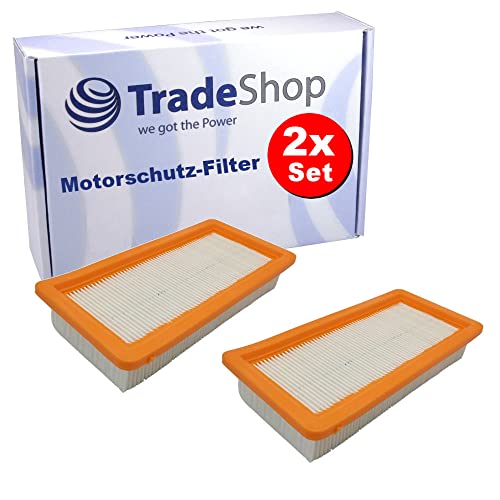2x Motorschutz-Filter Flachfaltenfilter Lamellenfilter für Kärcher 6.414-631.0 DS 5200 DS 5500 DS 5600 DS 5800 DS 6000 DS 6 DS 6 Premium K 5500 von Trade-Shop