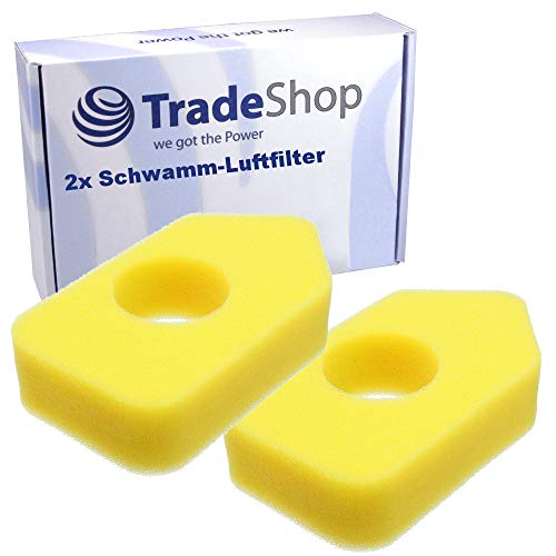 2x Schwamm-Filter Luftfilter für GTM Professional GTM400 P C 3.5 PS B&S MTD Smart 46 SPB 46 SPBS 51 BC 53 MB 53 MSPB 550 G Stiga Collector 48 B Stiga Multiclip 47 Q B SVP 40 B von Trade-Shop