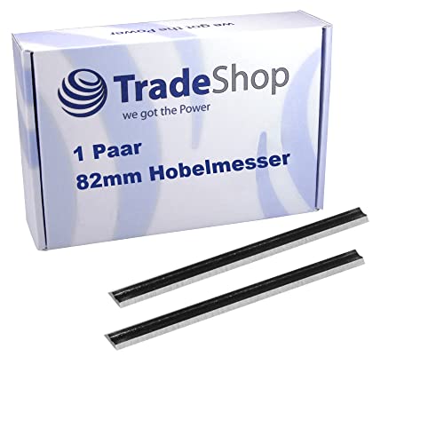 2x Trade-Shop 82mm HSS Hobelmesser/Wendemesser/Ersatzmesser kompatibel mit Bosch GHO 31-82 GHO 36-82C, Makita 1900B 1100 1125 1901 1923B 1600 M102 2x Trade-Shop 82mm HSS Hobelmesser/Wendemesser/Ersatzmesser kompatibel mit Bosch GHO 31-82 GHO 36-82C, Makita 1900B 1100 1125 1901 1923B 1600 M102 von Trade-Shop