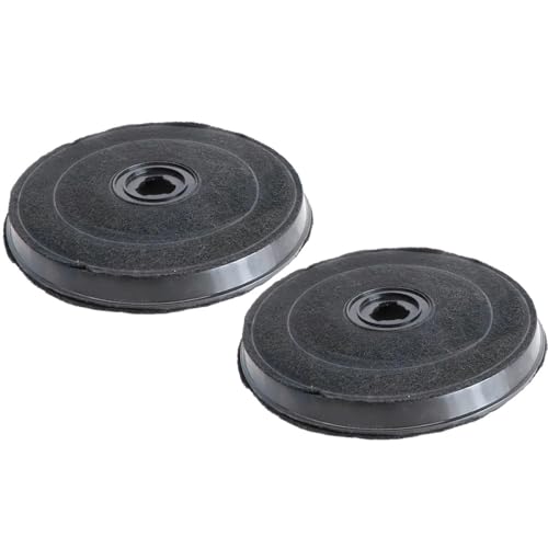 2x Trade-Shop Aktivkohlefilter Ø230mm kompatibel mit Faber Rex Wpro Smeg Viva Zerowatt Dunstabzugshauben ersetzt CZ5101X0 Z5101X0 VVZ11V10 11005728 11005736 11005732 von Trade-Shop