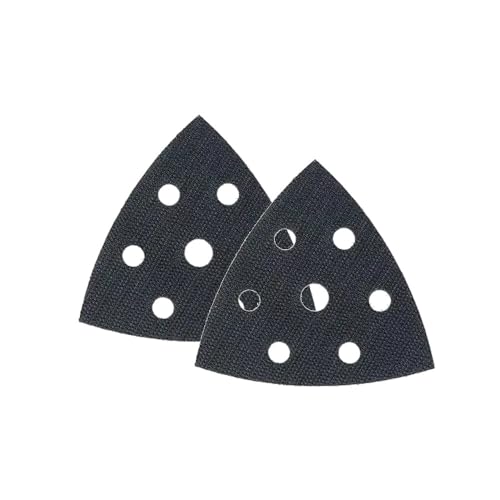 2x Trade-Shop Ersatzklett 93x93x93mm selbstklebend Dreieck kompatibel mit Bosch PDA 100, PDA 120, PDA 180, PDA 240 E, PMF 220 CE, 350 CES Deltaschleifer Schleifplatte von Trade-Shop