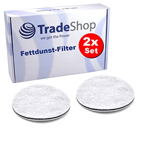 2x Trade-Shop Fettdunst-Filter/Fritteusen-Filter kompatibel mit SEB Tefal Moulinex SmartClean FR4009307D 1250, FR4009717D, FR4009727D, FR400Z007D 2x Trade-Shop Fettdunst-Filter/Fritteusen-Filter kompatibel mit SEB Tefal Moulinex SmartClean FR4009307D 1250, FR4009717D, FR4009727D, FR400Z007D von Trade-Shop