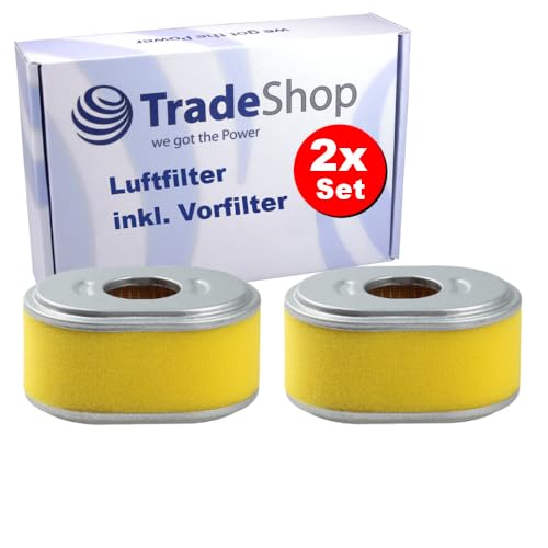 2x Trade-Shop Filter-Set (Luftfilter + Vorfilter) kompatibel mit John Deere 180A 180B 180C 220A 220B 220C 220E 260B 260C 260SL Rasenmäher von Trade-Shop