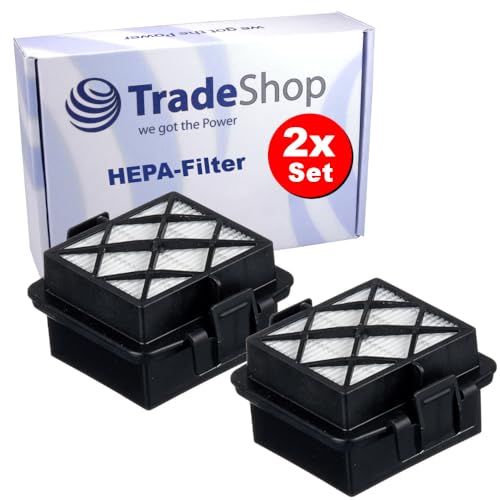 2x Trade-Shop HEPA-Filter/Hygienefilter/Abluftfilter kompatibel mit Kärcher VC 5, VC 5 Premium Akku-Handstaubsauger ersetzt 2.863-240.0 von Trade-Shop