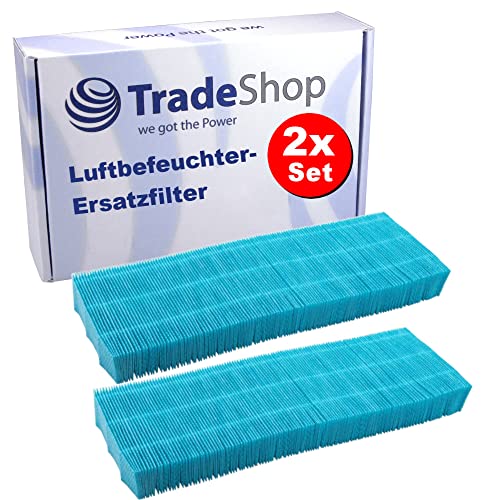 2x Trade-Shop Luftbefeuchter Ersatzfilter Luftfilter für Soehnle AirFresh Hygro 500, 4006501681041, 68104 / waschbar, hohe Befeuchtungsleistung von Trade-Shop