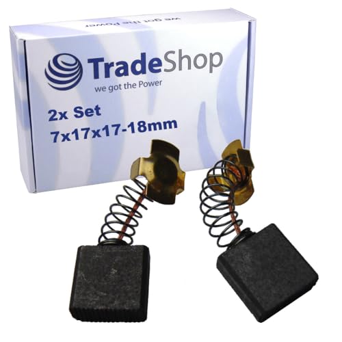 2x Trade-Shop Motorkohlen 7x17x17/18mm kompatibel mit Hitachi GS231 GS23SD GS23SE GS23SF GS23SG GS23SH GS23U GS23UA GS23UB GS23V GS23VA H70SA 2x Trade-Shop Motorkohlen 7x17x17/18mm kompatibel mit Hitachi GS231 GS23SD GS23SE GS23SF GS23SG GS23SH GS23U GS23UA GS23UB GS23V GS23VA H70SA von Trade-Shop
