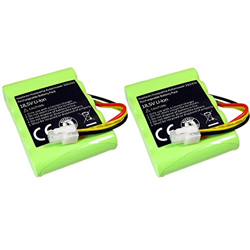 2x Trade-Shop Premium Li-Ion Akku 18,5V / 2600mAh für Husqvarna Automower 315 (2015, 2016, 2017) ersetzt 5848528-01 5848228-02 / Rasenroboter Mähroboter von Trade-Shop