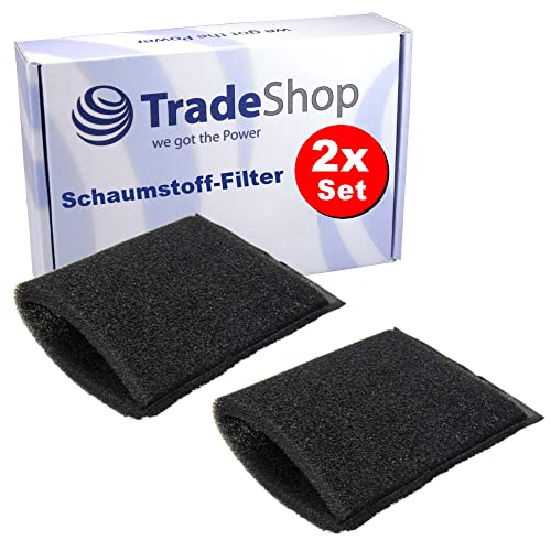 2x Trade-Shop Schaumstoff-Filter Schaumfilter Staubsaugerfilter für Kärcher A2054 ME A2064 PT A2074 A2120 A2201 A2204 A2206 A2231 ersetzt 5.731-595.0 von Trade-Shop