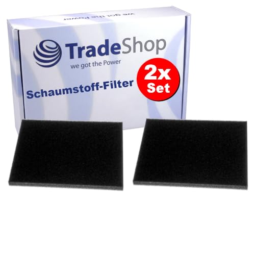 2x Trade-Shop Staubsaugerfilter/Schaumfilter kompatibel mit Philips FC9912 FC9913 FC9914 FC9915 FC9916 FC9917 FC9918 FC9919 FC9920 Staubsauger von Trade-Shop