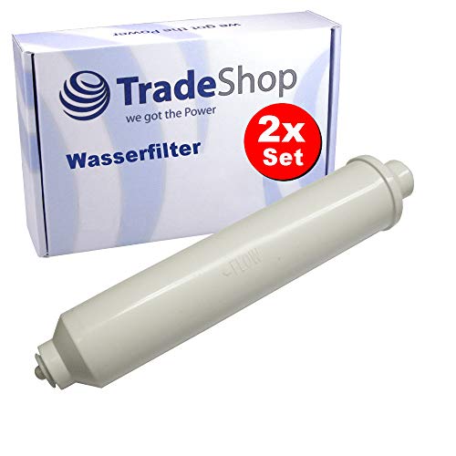 2x Trade-Shop Wasserfilter Kühlschrankfilter für Gorenje NRS9181CXB NRS9182CBBK NRS9182CXB ersetzt Gorenje AR031 403218 243879 Bosch DD-7098 497818 von Trade-Shop