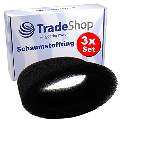 3x Schaumstoffring Staubsaugerfilter Filter für Mio Star Severin Staubsauger Handstaubsauger Akku-Staubsauger Akku-Besenstaubsauger Stielstaubsauger 3x Schaumstoffring Staubsaugerfilter Filter für Mio Star Severin Staubsauger Handstaubsauger Akku-Staubsauger Akku-Besenstaubsauger Stielstaubsauger von Trade-Shop