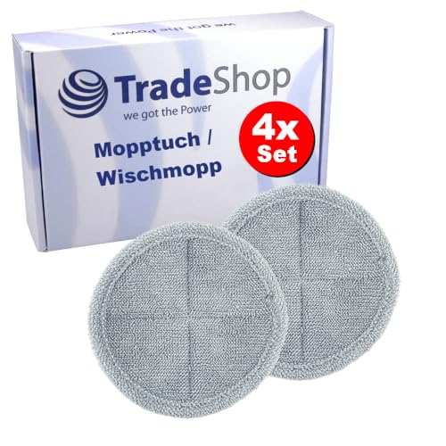4x Trade-Shop Ersatz Mopptuch/Wischlappen/Wischmopp für Dyson V6 V7 V8 V10 V11 DC58 DC59 DC62 Mopp-Bodendüse Akkusauger Staubsauger/Mikrofaser 4x Trade-Shop Ersatz Mopptuch/Wischlappen/Wischmopp für Dyson V6 V7 V8 V10 V11 DC58 DC59 DC62 Mopp-Bodendüse Akkusauger Staubsauger/Mikrofaser von Trade-Shop