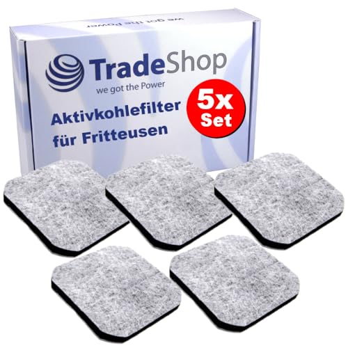 5x Trade-Shop Fritteusen-Filter Aktivkohlefilter kompatibel mit Moulinex Classic 1000, Classic&Super1000, Quadra 700, Universalis 1000, Universalis 800 5x Trade-Shop Fritteusen-Filter Aktivkohlefilter kompatibel mit Moulinex Classic 1000, Classic&Super1000, Quadra 700, Universalis 1000, Universalis 800 von Trade-Shop