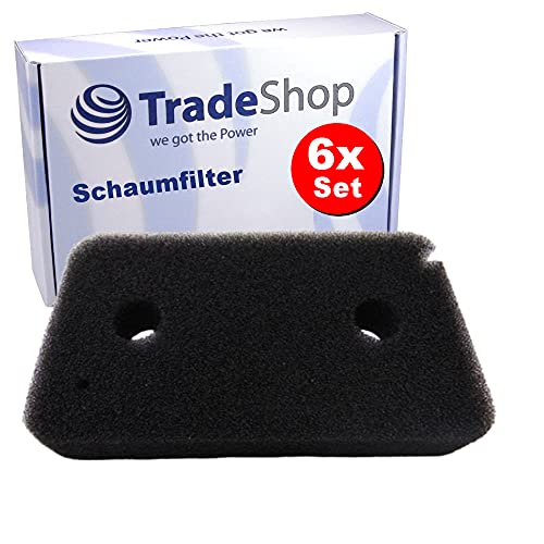 6x Schaumstofffilter/Schwammfilter/Schaumfilter für Miele T7900WP Ecoactive T7950WP T7950WP T7952WP T7954WP T SPECIAL S WP T7850WP Trockner von Trade-Shop