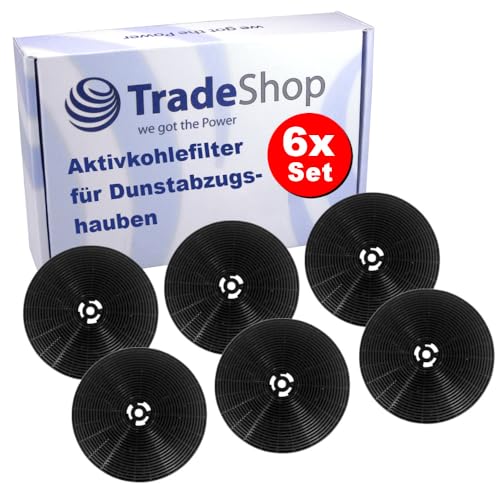 6x Trade-Shop Kohlefilter kompatibel mit Kolbe SOLO909S SURA604S TRIO6014S TRIO6014W, kompatibel mit MyAppliances ART11423 ART11424 Innocenti ART10308 6x Trade-Shop Kohlefilter kompatibel mit Kolbe SOLO909S SURA604S TRIO6014S TRIO6014W, kompatibel mit MyAppliances ART11423 ART11424 Innocenti ART10308 von Trade-Shop