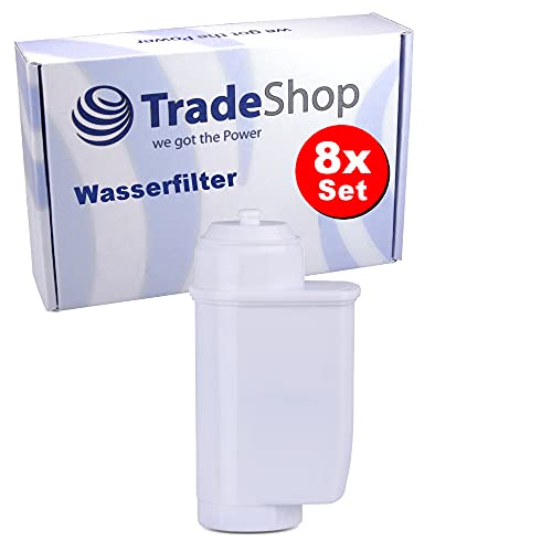 8x Trade-Shop Ersatz Wasserfilter/Filterpatrone für Siemens EQ.6 plus S700 TE657503DE TE657M03DE 00407332 TE657509DE S800 TE658509DE Kaffeemaschine von Trade-Shop