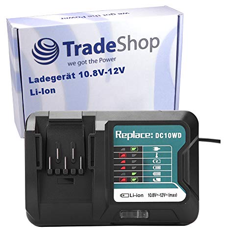 Akku Ladegerät Ladestation 10,8V-12V Li-Ion ersetzt Makita DC10W DC10WD DC10SB DC10WC BL1015 BL1016 BL1021B BL1041B für Makita 12V Max CXT Radio Akku Ladegerät Ladestation 10,8V-12V Li-Ion ersetzt Makita DC10W DC10WD DC10SB DC10WC BL1015 BL1016 BL1021B BL1041B für Makita 12V Max CXT Radio von Trade-Shop