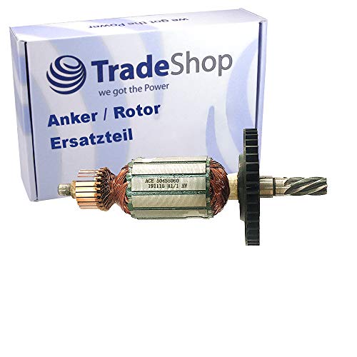 Anker/Rotor/Motor Ersatzteil/Läufer/Kollektor/Polpaket mit Lüfter ersetzt 516288-7 für Makita Stemmhammer Abbruchhammer wie HM1100C HM1130C von Trade-Shop