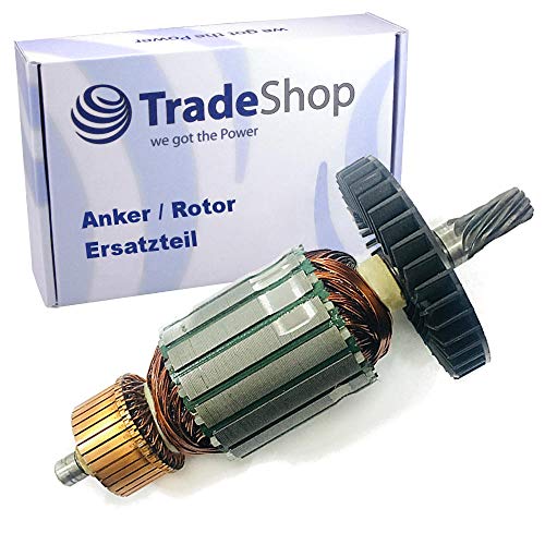 Anker/Rotor/Motor Ersatzteil/Läufer/Kollektor/Polpaket mit Lüfter für Makita LS1040 LS 1040 LS1040F LS 1040F LH1040F LH 1040 von Trade-Shop