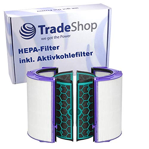HEPA Filter Ersatz + Aktivkohlefilter kompatibel mit Dyson Pure Cool TP04 TP05 HP04 HP05 DP04 DP05 Luftreiniger ersetzt 969048-03 969048-01 von Trade-Shop we got the Power