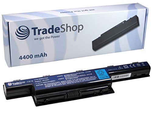 Hochleistungs Laptop Notebook Akku 4400mAh für Acer TravelMate 5742Z-4693 5742ZG 5760 5760 5760 7740 7740 7740-352G32Mn 7740-353G25Mnss 7740-434G32Mnss 7740G 7740G-434G50Mnss 7740ZG-P604G50Mnss von Trade-Shop