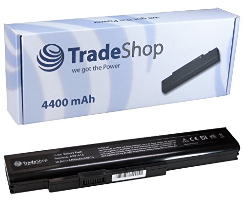 Hochleistungs Li-Ion Akku 10,8V/11,1V 4400mAh für Medion MD97888 MD98109 MD98383 MD98740 MD98780 MD98930 MD98980 MD99050 MD99090 von TradeShop