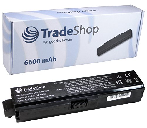 Hochleistungs Li-Ion Qualitäts Akku 10,8V/11,1 6600mAh für Toshiba Satellite Pro-L650 Pro-L670 Pro-L770 Pro-M300 Pro-PS300C Pro-T130 Pro-U400 Pro-U500 U400 U405 U405D U500 U505 Equium U400 Hochleistungs Li-Ion Qualitäts Akku 10,8V/11,1 6600mAh für Toshiba Satellite Pro-L650 Pro-L670 Pro-L770 Pro-M300 Pro-PS300C Pro-T130 Pro-U400 Pro-U500 U400 U405 U405D U500 U505 Equium U400 von Trade-Shop