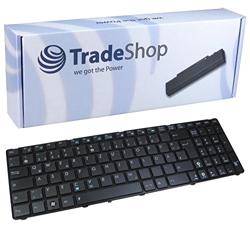 Laptop-Tastatur/Notebook Keyboard Ersatz Austausch Deutsch QWERTZ für Asus A43 A43E A52JB A52JC A52JE A53B A53E-XE2 A53E-XN1 A53S A53SJ A53SU A53SV A53T A54 A54C A54H A54HR (Deutsches Tastaturlayout) von TradeShop