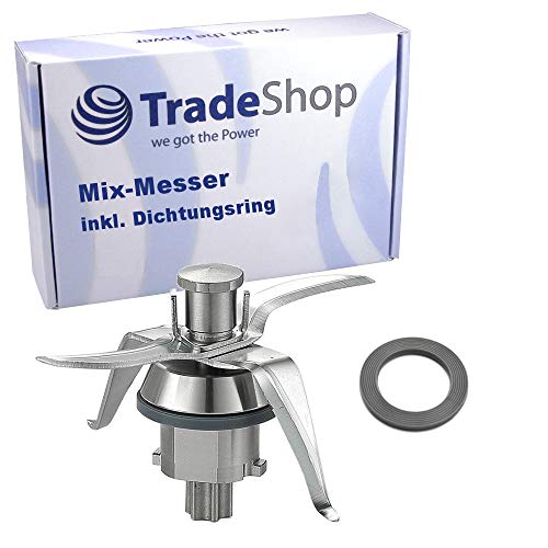 Messer Mixmesser mit 4 Klingen für Vorwerk Thermomix TM21 TM 21 Küchenmaschine inkl Dichtung Ultrascharf Edelstahl Thermomix Zubehör/Ersatzteile von Trade-Shop