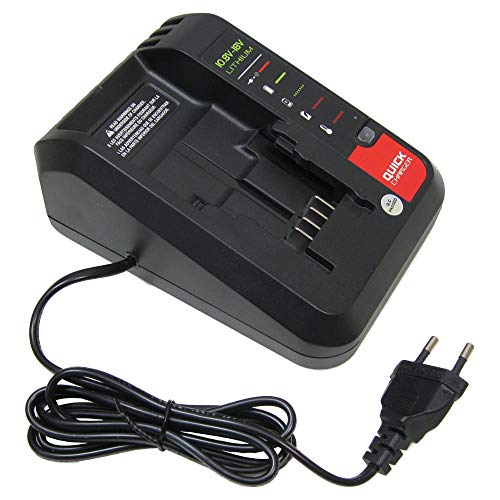 Multivolt Li-Ion Akku Ladegerät (10,8V 14,4V 18V) Ladestation Schnellladegerät für Black&Decker ASD14 ASD14K ASD184KB ASL146 ASL146BT12A ASL146K ASL146KB ASL148 ASL148K ASL148KB BDCD12 BDCDD12 von Trade-Shop