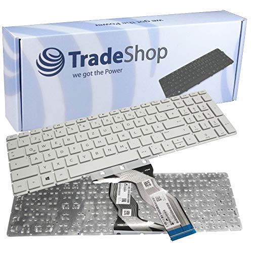 Original Laptop Notebook Tastatur Keyboard Deutsch QWERTZ für HP Pavilion 15-bs130ng 15-bs502ng 15-bs059ng 15-bs117ng 15-bs135ng 15-bs092nd Weiß von Trade-Shop