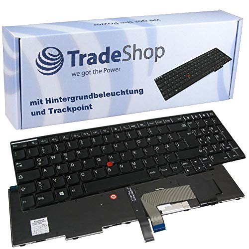 Original Laptop-Tastatur / Notebook Keyboard mit Hintergrundbeleuchtung und Trackpoint Deutsch QWERTZ für Lenovo Thinkpad 04Y2494 04Y2652 04Y2664 04Y268 04Y2682 04Y2689 04Y2701 04Y2714 04Y2715 04Y2719 von Trade-Shop