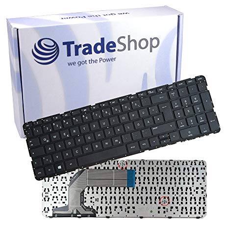 Original Laptop Tastatur QWERTZ für HP Pavilion 17-e017cl 17-e017dx 17-e019dx 17-e020dx 17-e020us 17-e021nr 17-e024nr / Deutsches Tastaturlayout DE von Trade-Shop