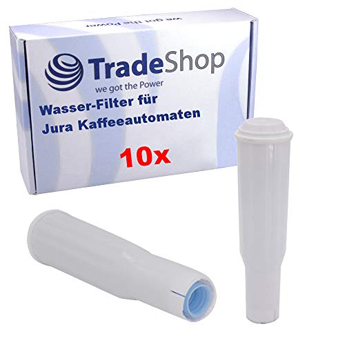 Trade-Shop 10x Wasser-Filter für Jura Impressa S50 S55 S70 S75 S85 S90 S95 F5 F7 F9 F50 F55 F70 F85 F90 / Filterpatrone von Trade-Shop