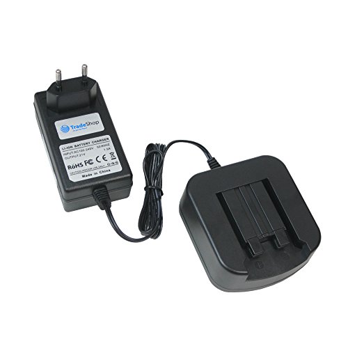 Trade-Shop 18V Li-Ion Akku Ladegerät Ladestation Schnellladegerät Kompakt-Ladegerät für Festool Festo PSC/PSBC 420 Quadrive T18 Quadrive TSC55 SYSROCK BR 10 T15 T18 Drill Drivers T18+3 Ti 15 von Trade-Shop