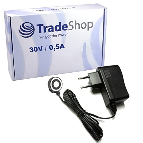 Trade-Shop 30V 0,5A Netzteil Ladekabel Ladegerät kompatibel mit Philips SpeedPro Akku-Staubsauger ersetzt ZD12D300050EU CP0661/01 / Magnetanschluss von Trade-Shop