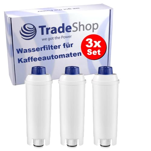 3x Wasser-Filter für DeLonghi PrimaDonna Serie/Magnifica Serie/Dinamica/Cappuccino Kaffee-Vollautomaten/Hochwertige Filterpatrone von Trade-Shop