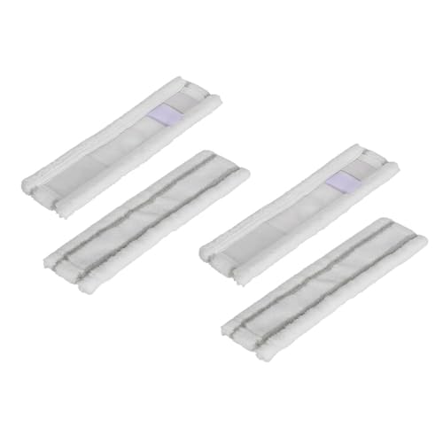 Trade-Shop 4x Mikrofaser Wischtuch Pad kompatibel mit Kärcher WV 52, WV 52 Plus, WV 60, WV 60 Plus, WV 70, WV 70 Plus/Fensterreiniger Fenstersauger von Trade-Shop