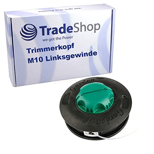 Trade-Shop Ersatz Trimmerkopf/Mähkopf/Fadenkopf M10 x 1,25mm Links kompatibel mit Efco DS 2200, DS 2400, DS 3600 4S, DS 3600 4T, Stark 25 IC von Trade-Shop