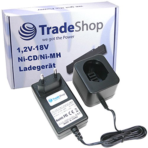 Trade-Shop Ersatz für Akku Ladegerät DEWALT DC9071 DE9037 DE9071 DE9072 DE9074 Universal Ladestation Schnellladegerät 1,2V-18V Ni-MH Ni-Cd von Trade-Shop