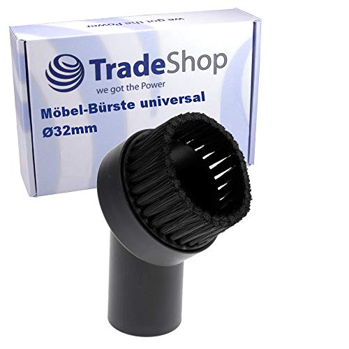 Trade-Shop Ersatz für Möbel-Bürste Kärcher NT 30/1 Tact L NT 30/1 Tact Te H NT 30/1 Tact TE L/Universal Möbel-Pinsel Bürsten-Aufsatz für 32mm Staubsauger-Rohre von Trade-Shop