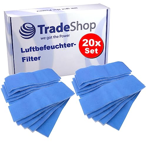 Trade-Shop Filter-Set (10x Zuluftfilter, 10x Abluftfilter) kompatibel mit Nilan VP 18 Compact, VP 18 Compact P Luftbefeuchter Luftreiniger Luftungsgerät von Trade-Shop