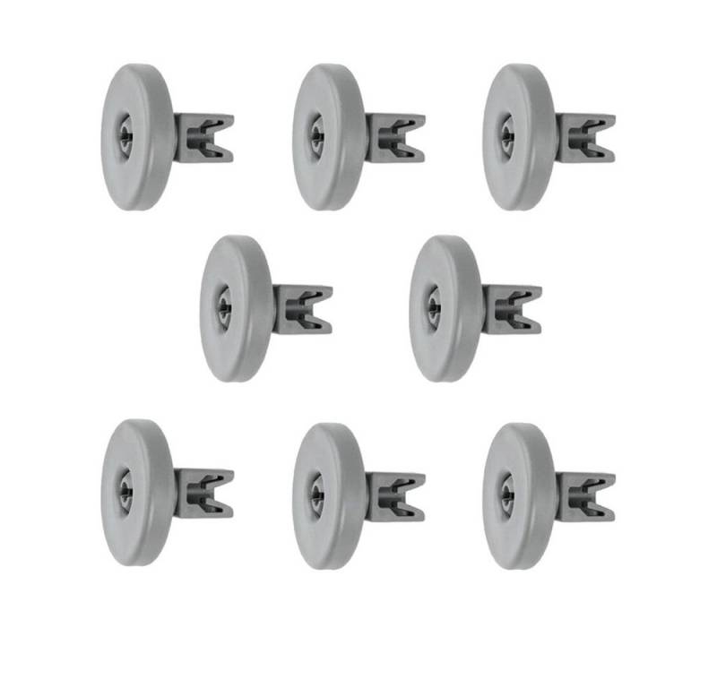 Trade-Shop Geschirrspüleinsatz Spülmaschinen-Räder Geschirrkorb Reifen 40mmØ universal passend / 8 St, Geschirrspüler / Ersatz Räder/Reifen für Geschirrkorb von Trade-Shop