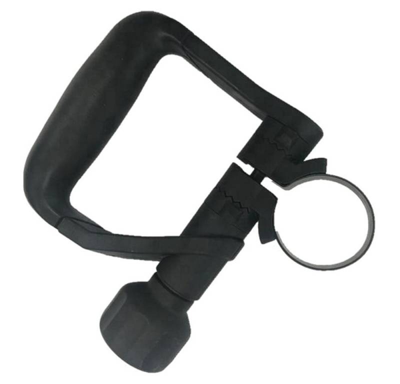 Trade-Shop Griff passend für Bosch, Berner, Würth, Hitachi Stemmhammer / Abbruchhammer, Länge: 170mm / Geeignet für Maschinen mit Spannband von 50mm von Trade-Shop