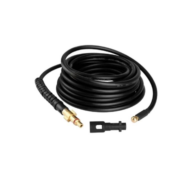 Trade-Shop Hochdruckschlauch passend für Kärcher K2, K3, K4, K5, K6, K7 Hochdruckreiniger, inkl. Rohrreinigungsdüse und Bajonett-Adapter / Schlauchlänge: 15m von Trade-Shop