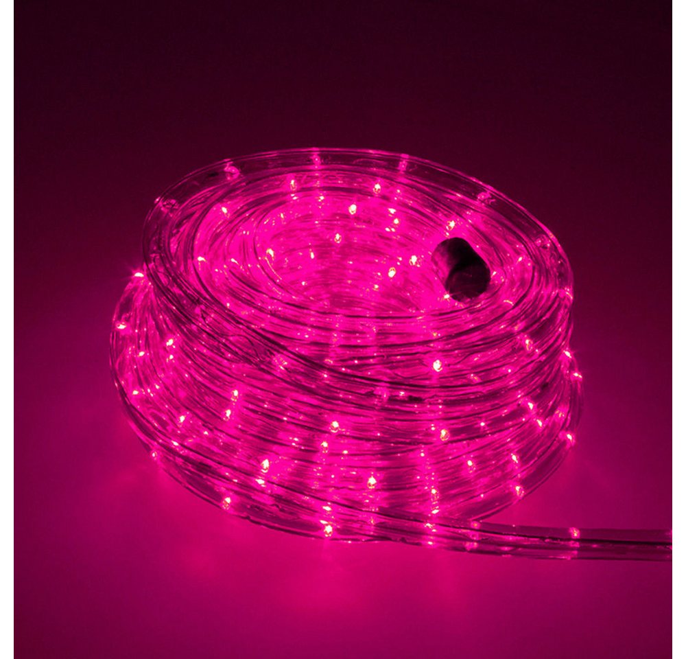 Trade-Shop LED-Lichterschlauch Komplett Set mit Zubehör Lichterkette beleuchtet F3 LED, Pink 5m, Länge des Stromkabels: ca. 40cm / Set mit Endkappe und Montageclips Trade-Shop LED-Lichterschlauch Komplett Set mit Zubehör Lichterkette beleuchtet F3 LED, Pink 5m, Länge des Stromkabels: ca. 40cm / Set mit Endkappe und Montageclips von Trade-Shop
