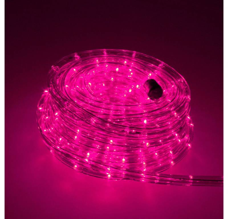 Trade-Shop LED-Lichterschlauch Komplett Set mit Zubehör Lichterkette beleuchtet F3 LED, Pink 5m, Länge des Stromkabels: ca. 40cm / Set mit Endkappe und Montageclips Trade-Shop LED-Lichterschlauch Komplett Set mit Zubehör Lichterkette beleuchtet F3 LED, Pink 5m, Länge des Stromkabels: ca. 40cm / Set mit Endkappe und Montageclips von Trade-Shop