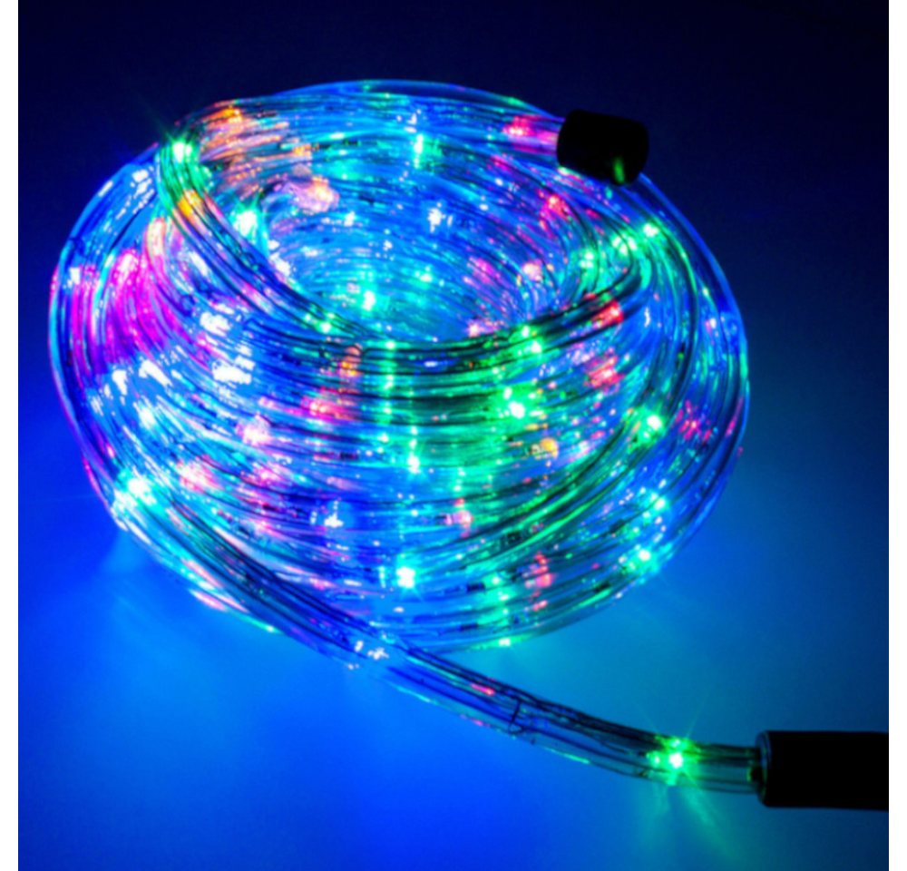 Trade-Shop LED-Lichterschlauch Komplett Set mit Zubehör Lichterkette beleuchtet F3 LED, RGB 5m, Länge des Stromkabels: ca. 40cm / Set mit Endkappe und Montageclips Trade-Shop LED-Lichterschlauch Komplett Set mit Zubehör Lichterkette beleuchtet F3 LED, RGB 5m, Länge des Stromkabels: ca. 40cm / Set mit Endkappe und Montageclips von Trade-Shop